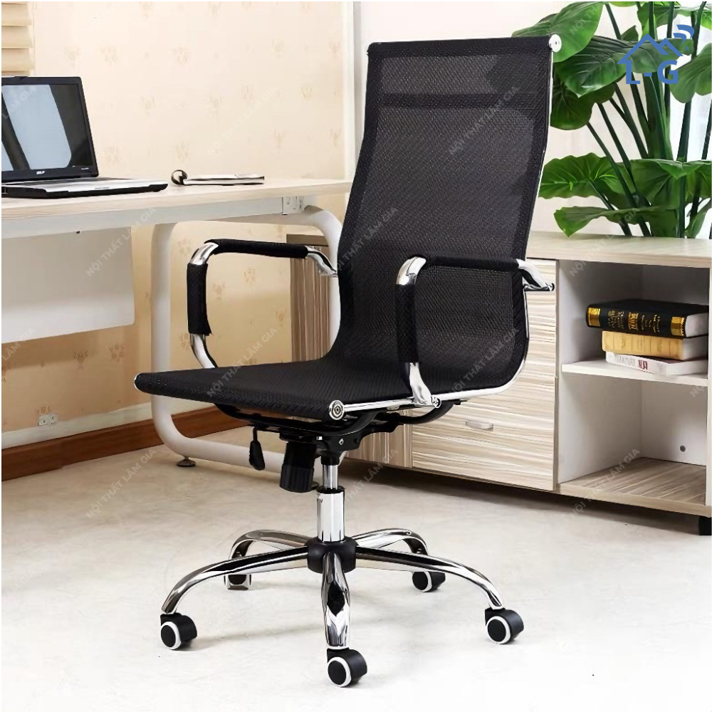 Ghế Xoay Văn Phòng Lưng Lưới Cao- Thấp (GXVPLLCT)