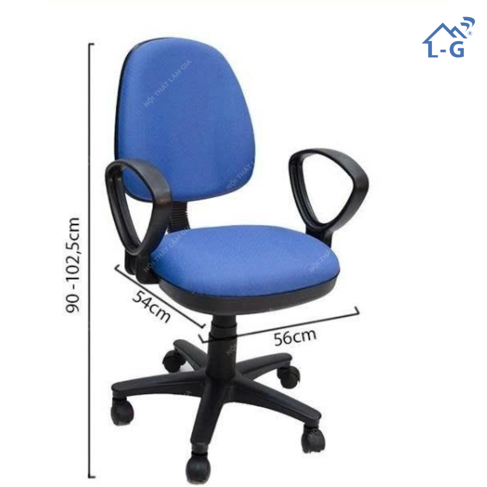 Ghế Xoay Nhân Viên Bọc Nệm (GXNVHP)