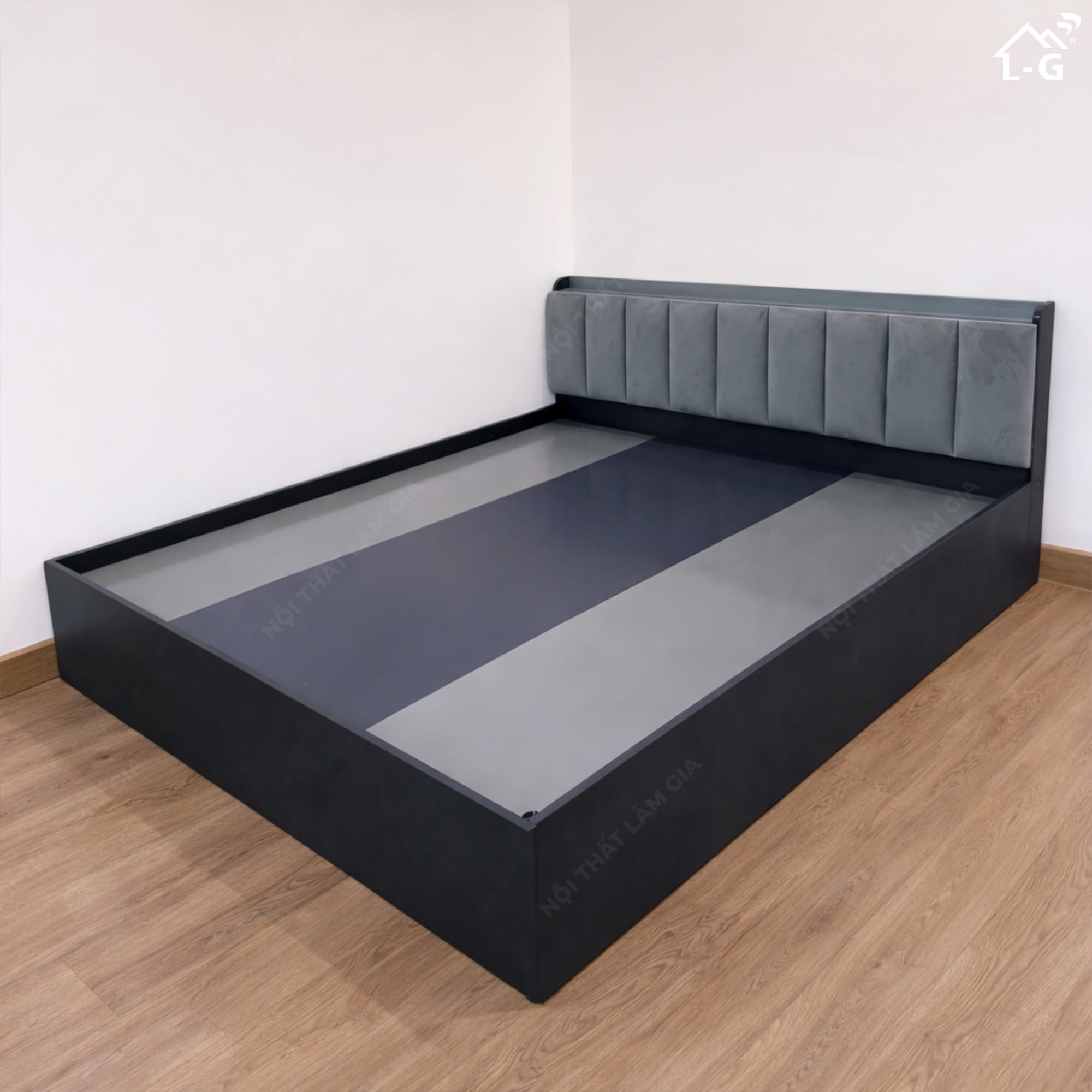 Giường Nhựa Ecoplast Cao Cấp Có Đầu Nệm (GN-LG)