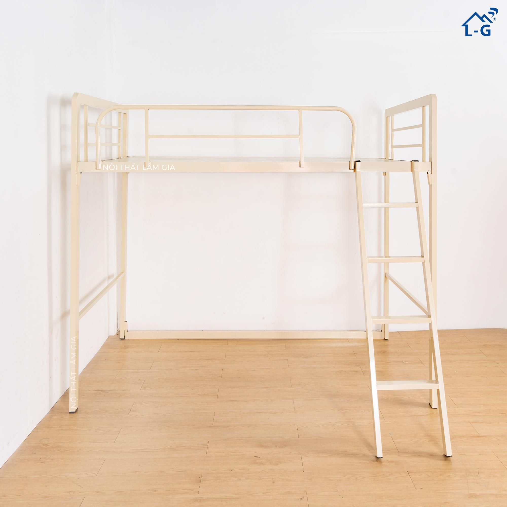 Giường 1 Tầng Sắt Hộp 4x8 Dày Dặn (G1TSH4x8DD)