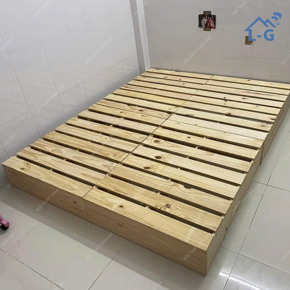 Pallet Gỗ Thông Bít Chân Cao 20cm (PLGT-LG)