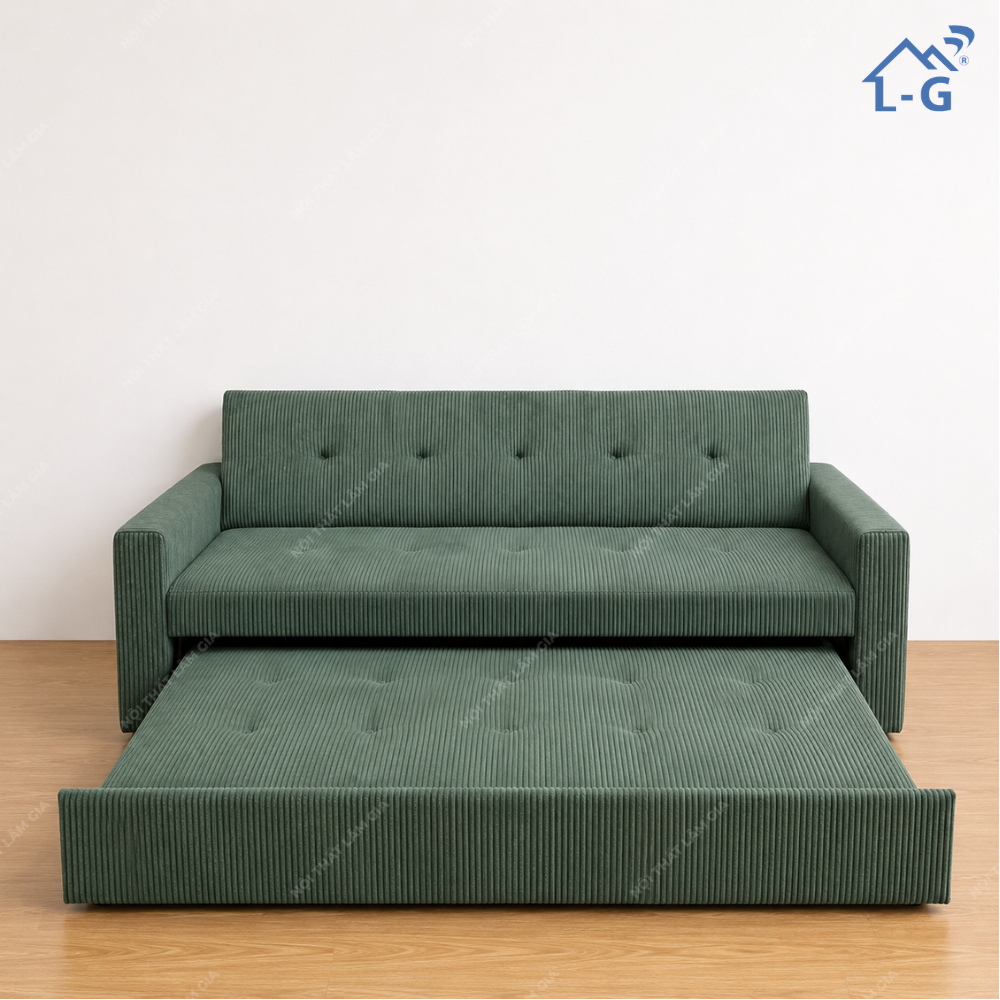 Sofa Kéo Thành Giường Nỉ (SFKTGN)