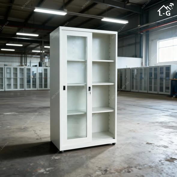 Tủ Hồ Sơ Sắt Sơn Tĩnh Điên 2 Cánh Lùa (THS-LG)