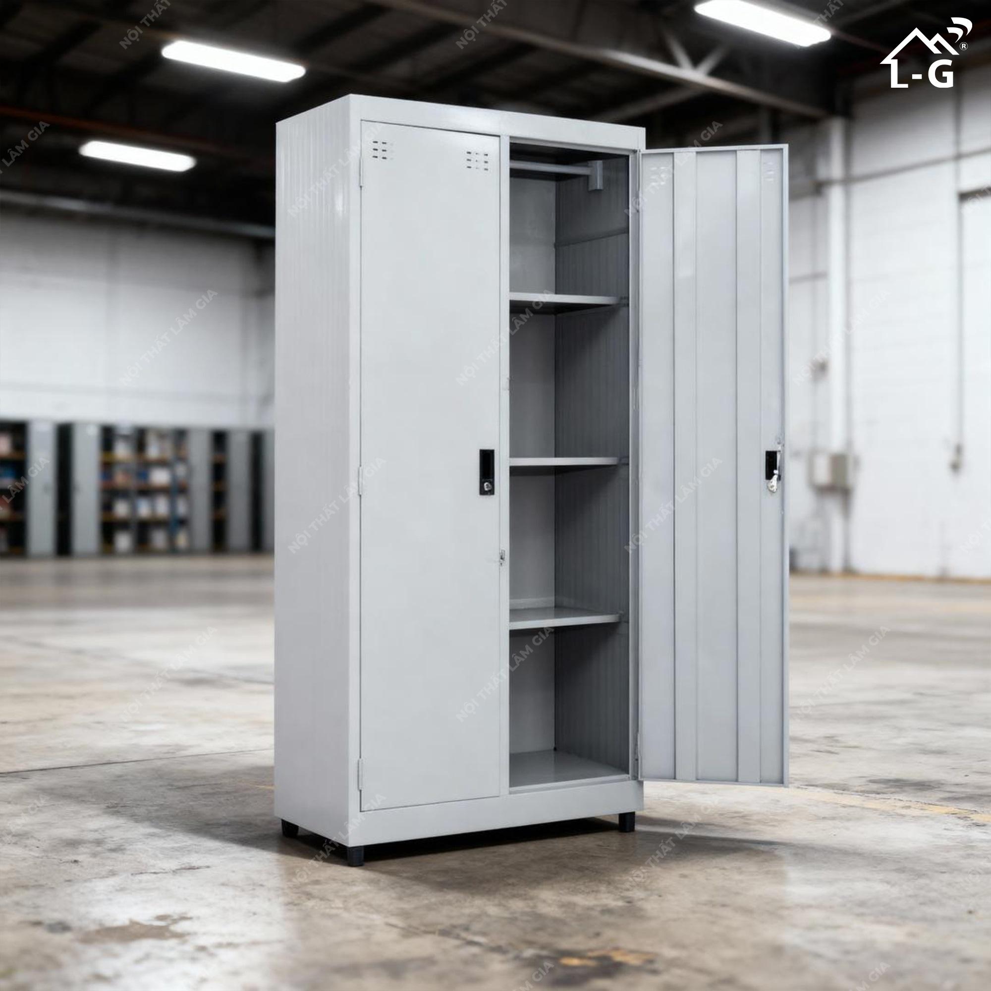 Tủ Hồ Sơ Sắt Sơn Tĩnh Điện 2 Cửa (THS-LG)