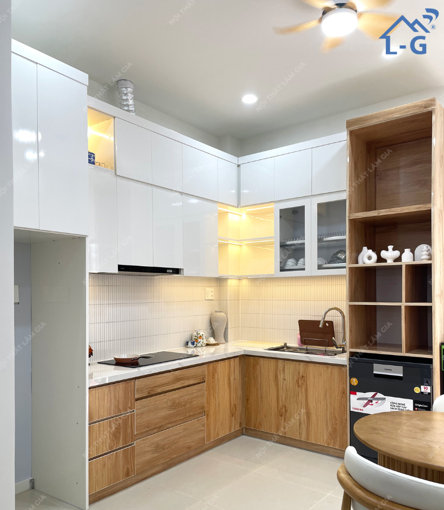 Thi Công Tủ Bếp Nhựa Ecoplast (TCTB-LG)
