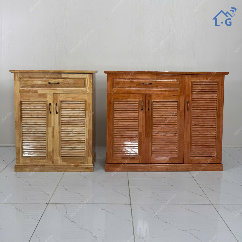Tủ Giày Dép Gỗ Cao Su (TGD-LG)