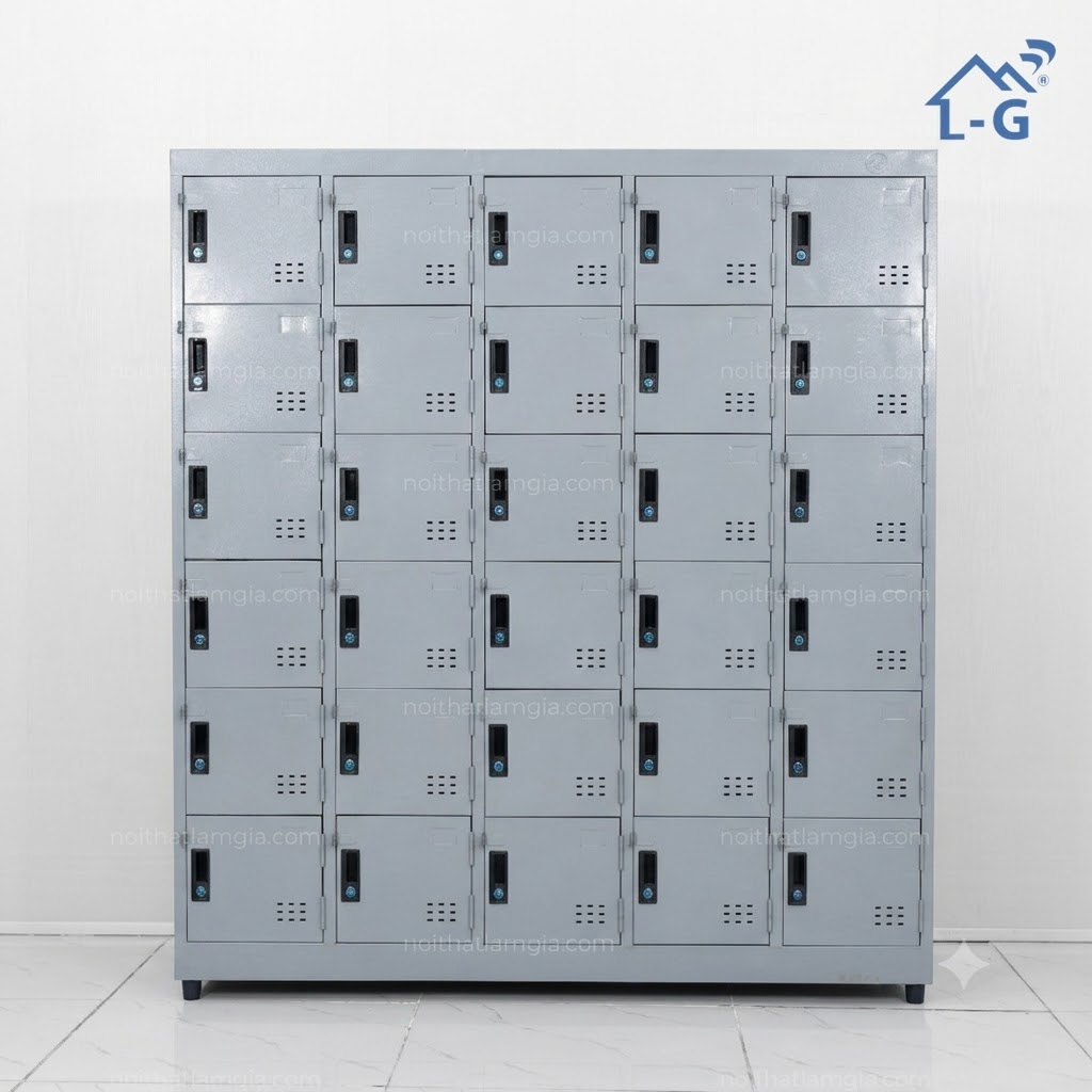 Tủ Hồ Sơ Sắt Sơn Tĩnh Điện 30 Cửa (THS-LG)