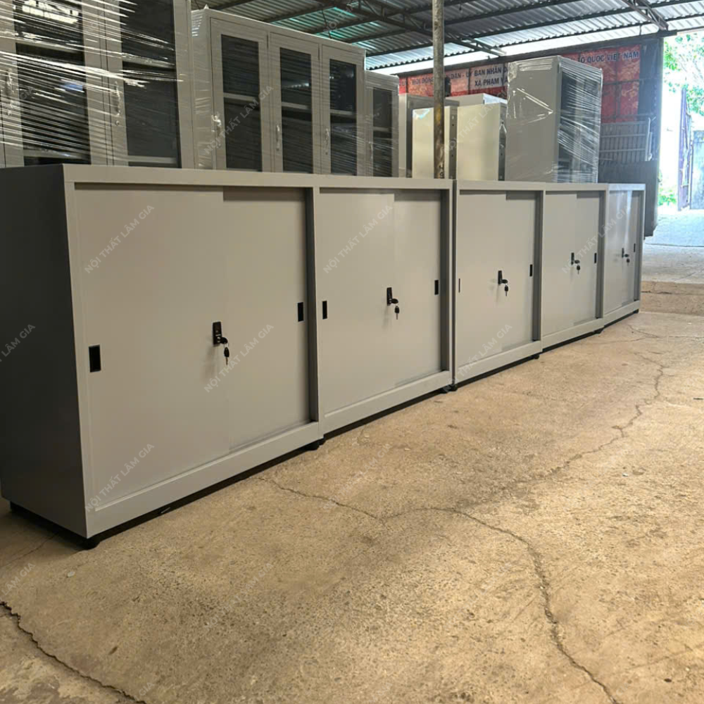 Tủ Hồ Sơ Sắt Thấp Cửa Lùa Lâm Gia (THSCL-LG)