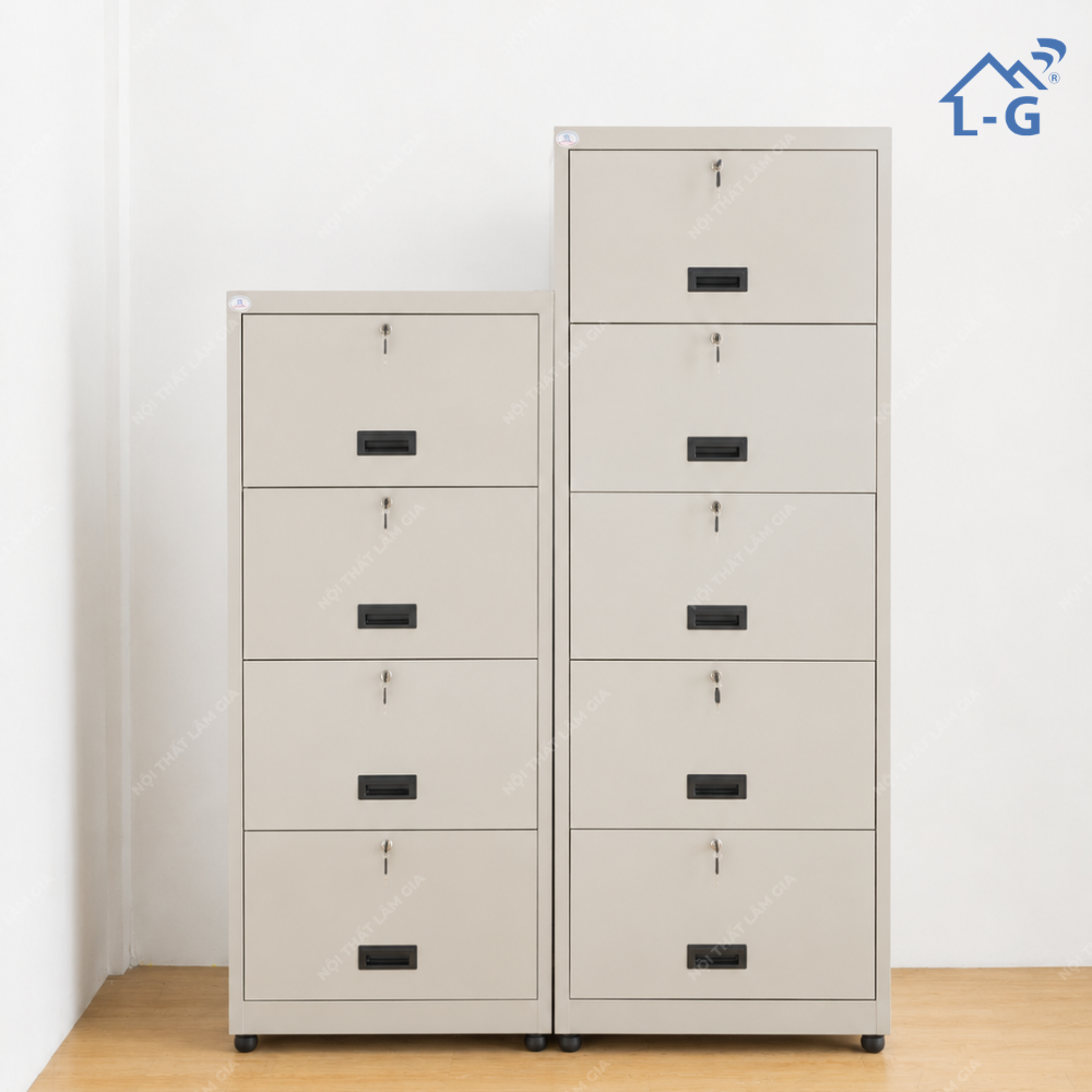 Tủ Hồ Sơ Sắt Tĩnh Điện Lâm Gia (Hộc Kéo)