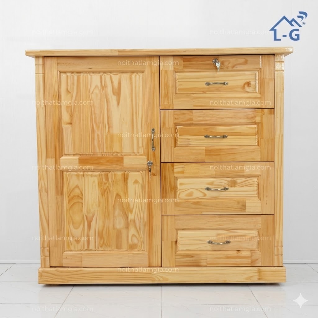 Tủ Quần Áo Gỗ Cao Su Mini (TQAGCSM)