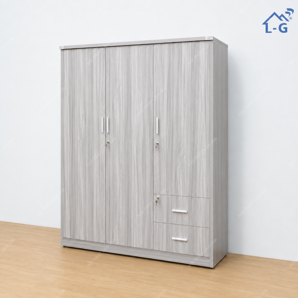 Tủ Quần Áo Gỗ MFC (TQA-LG)