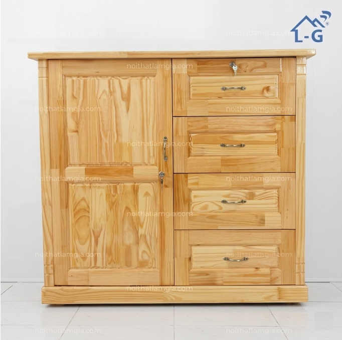 Tủ Quần Áo Gỗ Thông Mini (TQAGCSM)