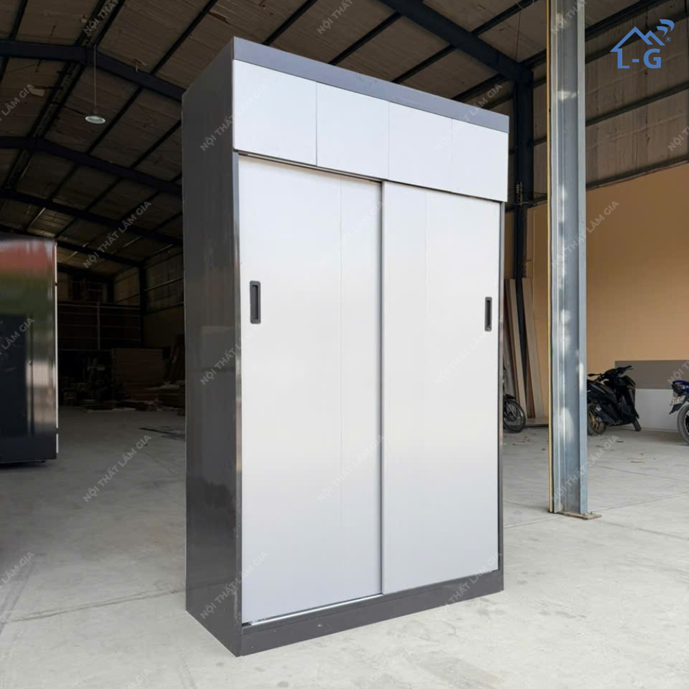 Tủ Quần Áo Nhựa Ecoplast Cửa Lùa 2 Tầng (TQA_LG)