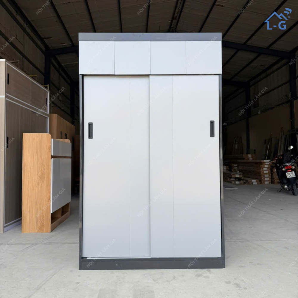 Tủ Quần Áo Nhựa Ecoplast Cửa Lùa 2 Tầng (TQA_LG)