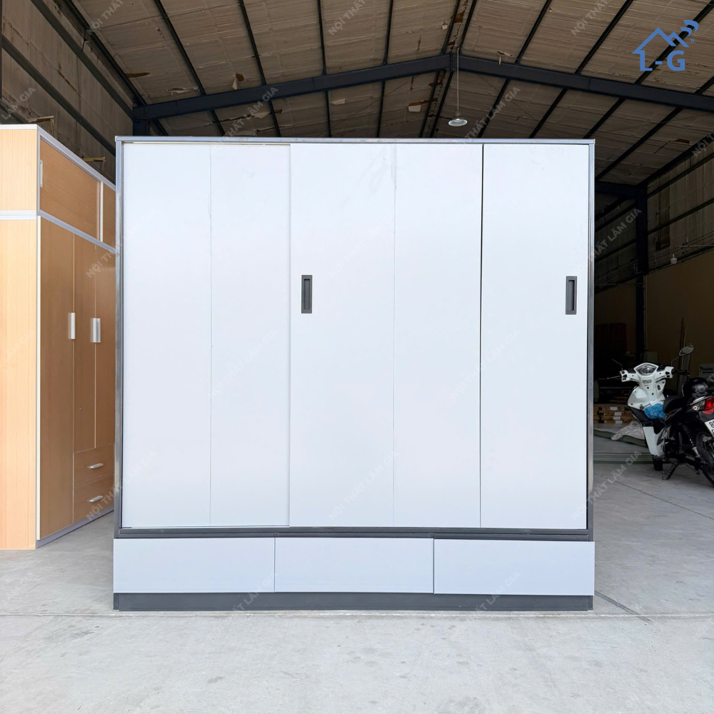 Tủ Quần Áo Nhựa Ecoplast Cửa Lùa Lâm Gia (TQA-LG)