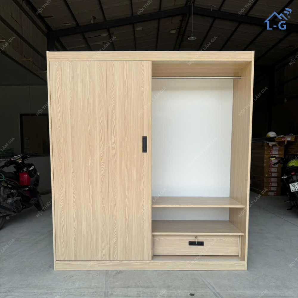 Tủ Quần Áo Nhựa Ecoplast Cửa Lùa (TQA-LG)