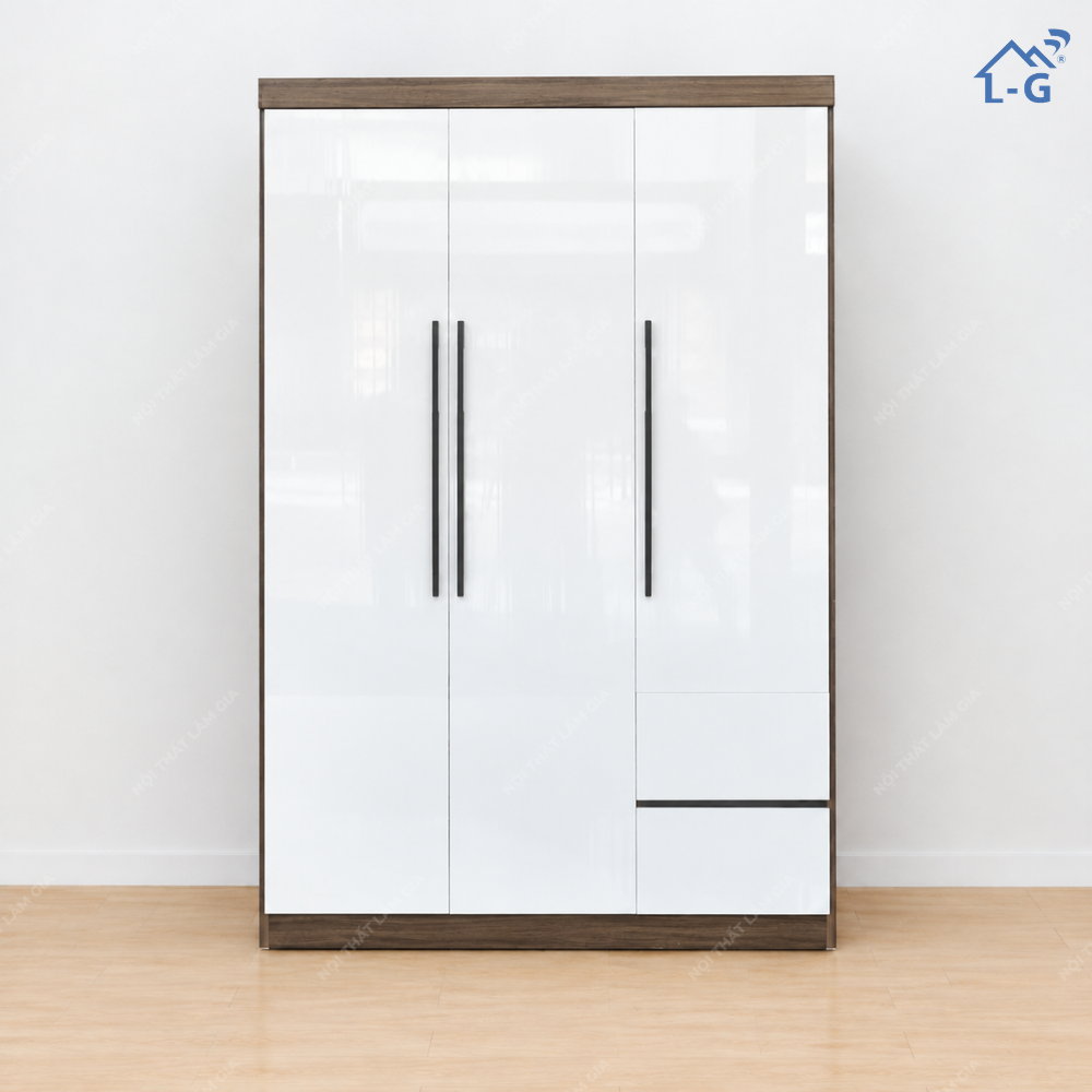 Tủ Quần Áo Nhựa PenCo 3 Cánh Cửa Mở (TQA-LG)