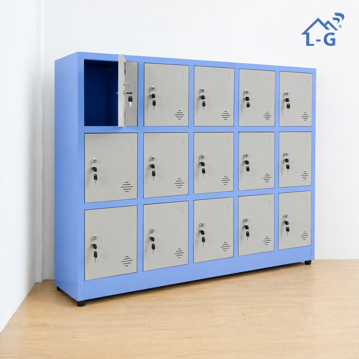 Tủ Sắt Sơn Tĩnh Điện 15 Khoang Lâm Gia (THS-LG)