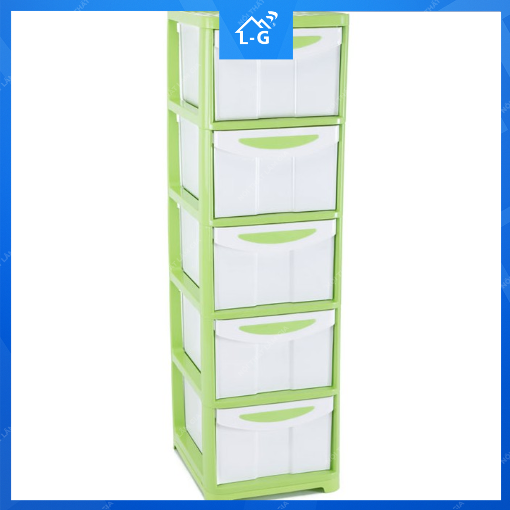 Tủ quần áo nhựa Duy Tân sake 5 tầng (TQANDTS5T)