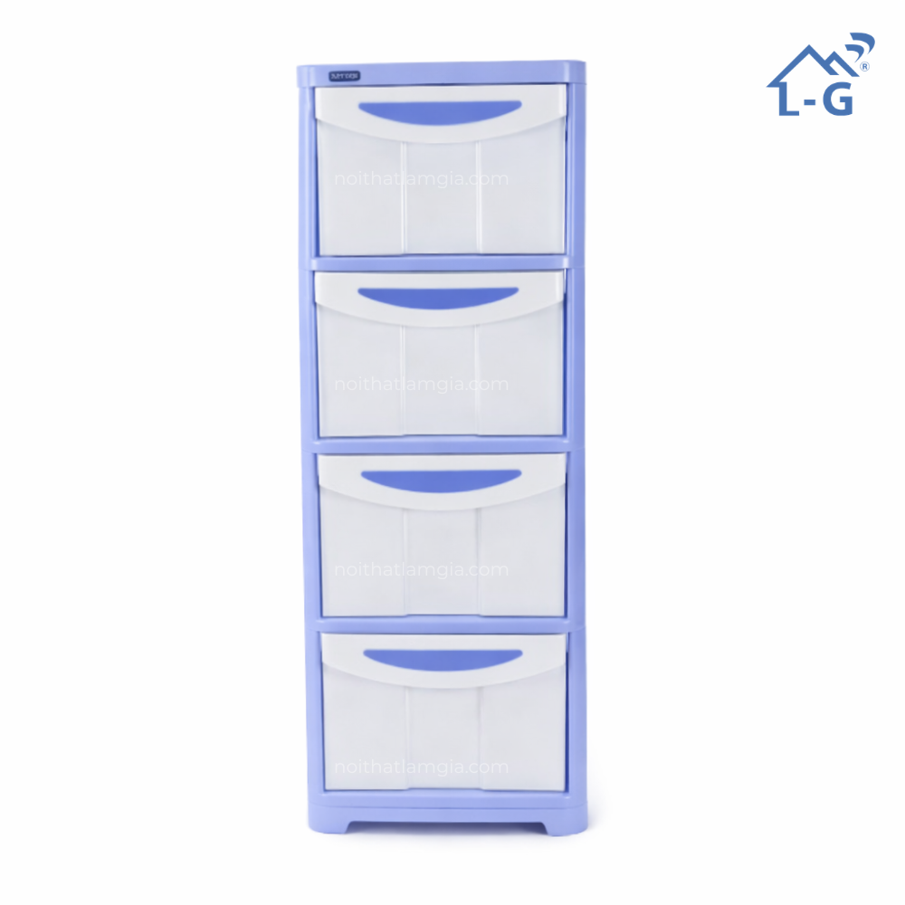 Tủ quần áo nhựa Duy Tân sake 4 tầng (TQANDTS4T)