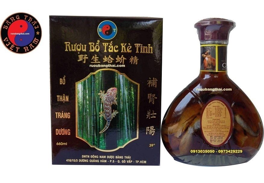 Tắc kè tinh / 野生蛤蚧精