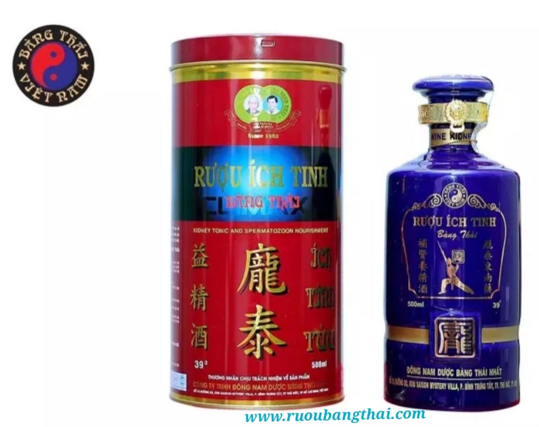 Rượu  Ích Tinh  Bàng Thái  ( chai xanh tím 500ml)