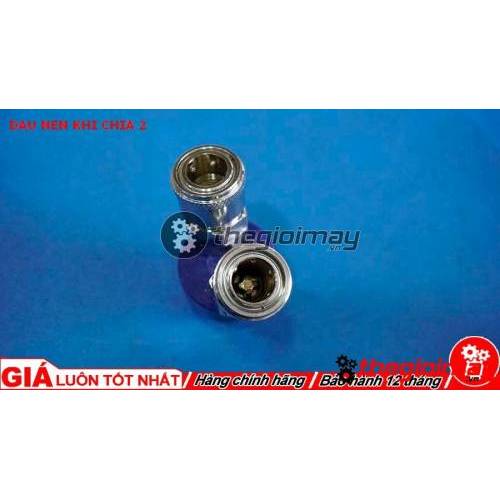 Đầu nén khí chia 2