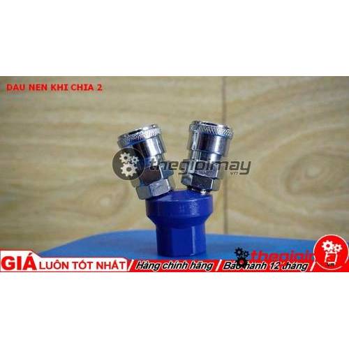 Đầu nén khí chia 2