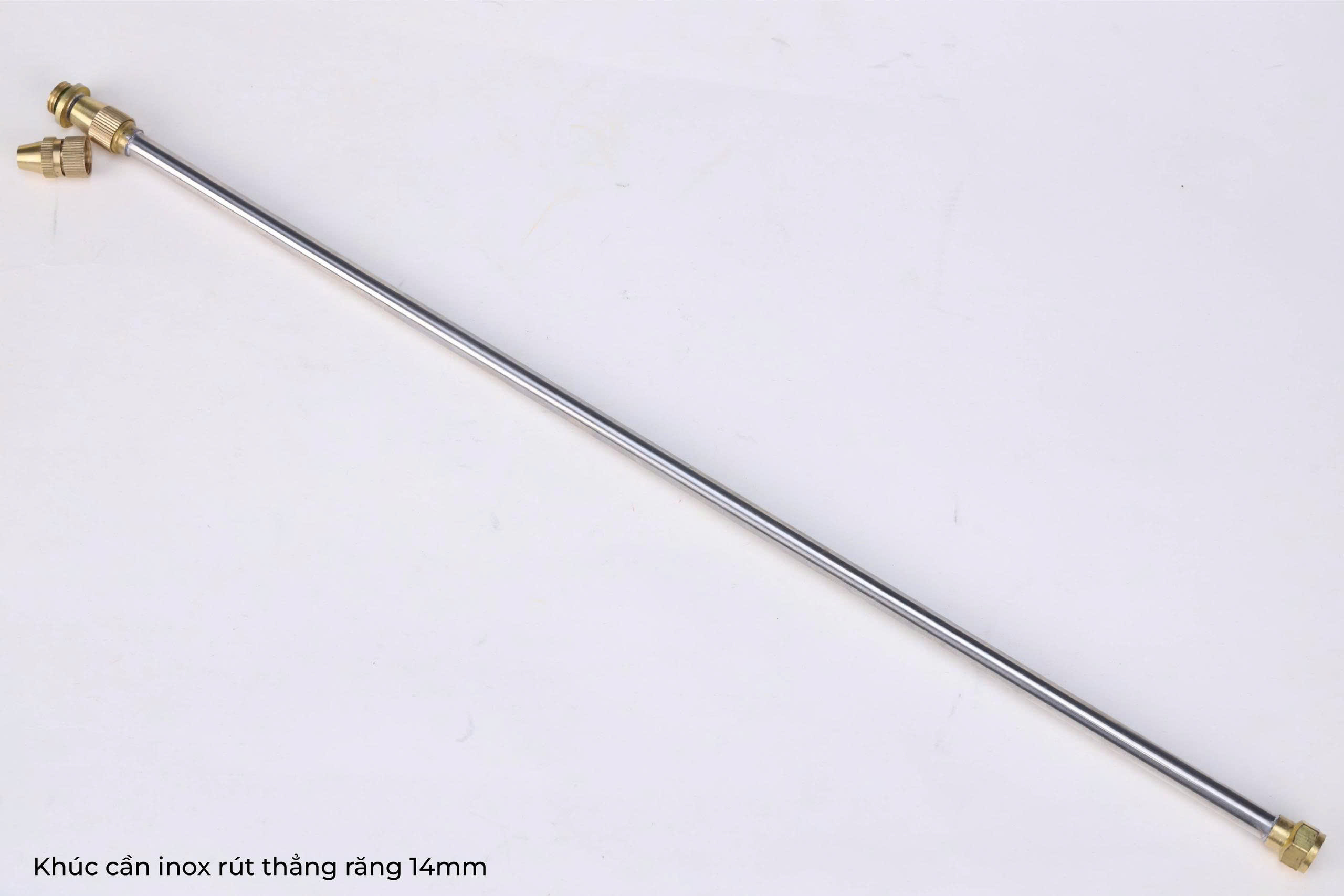CẦN RÚT ĐÔI BÌNH XỊT ĐIỆN 0.6-1.2M, CẦN INO RÚT THẲNG RĂNG 14MM