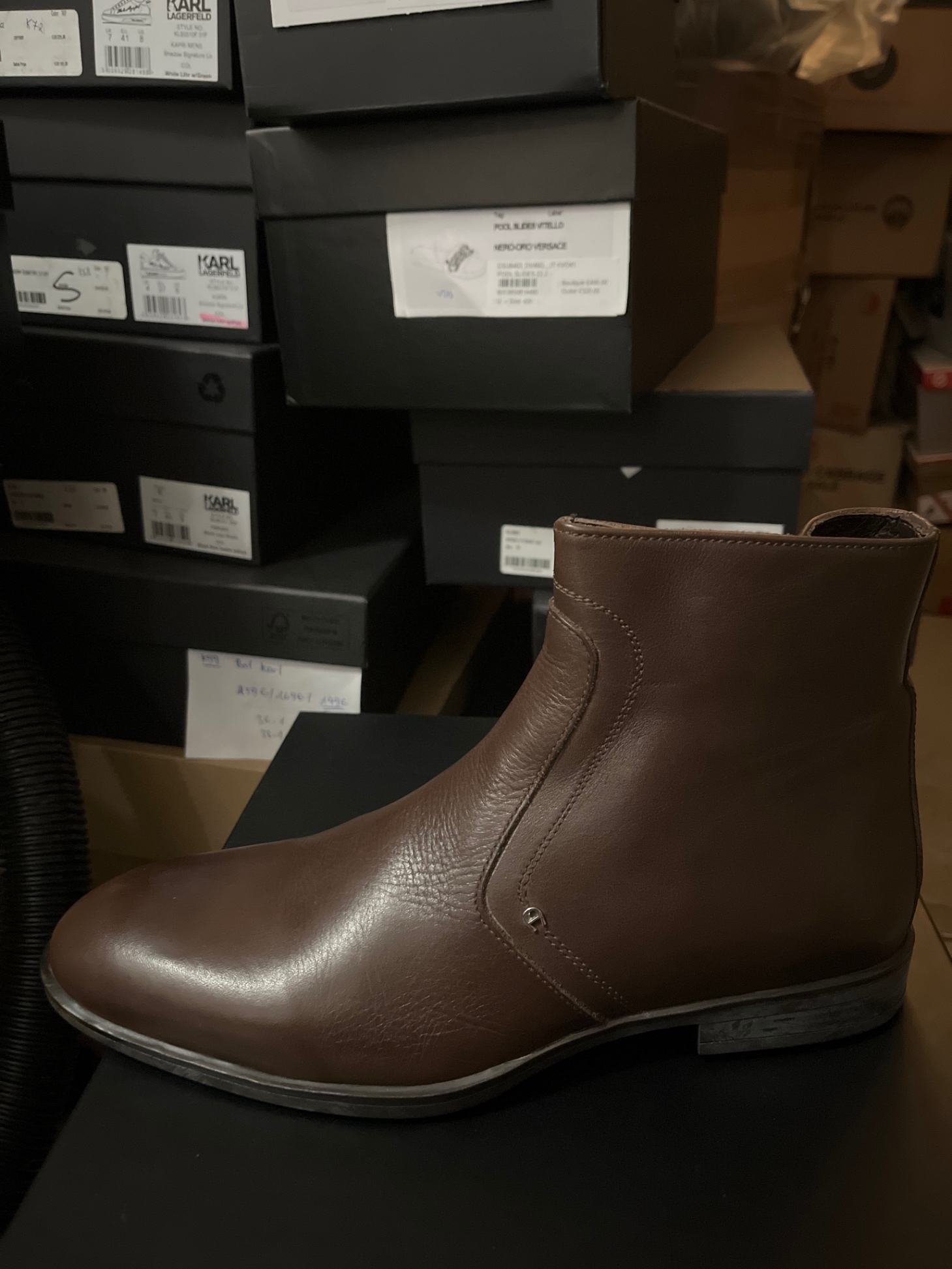Giầy boot Nam Aigner - nâu - size 41