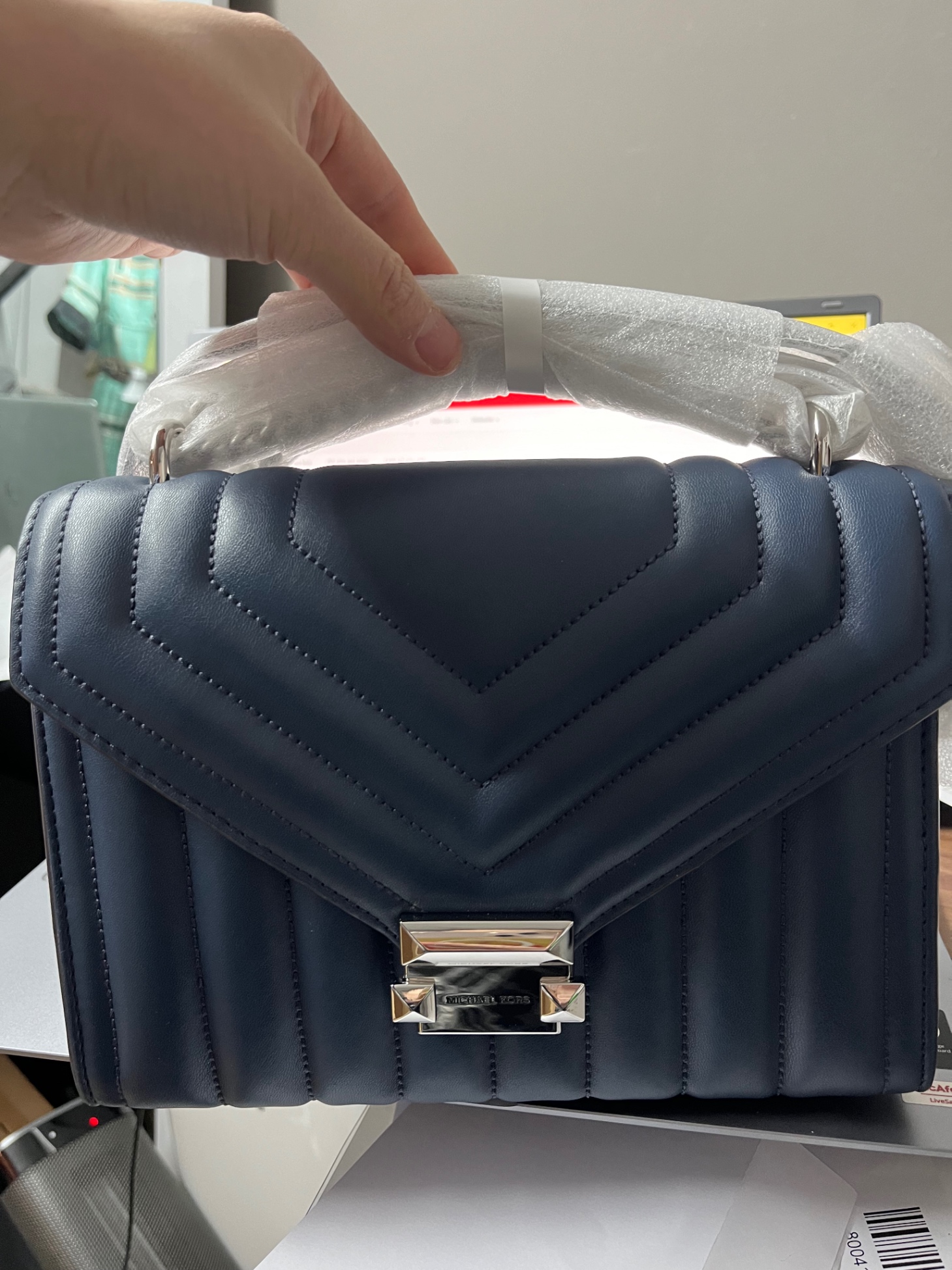 Túi Mk Whitney xanh Navy