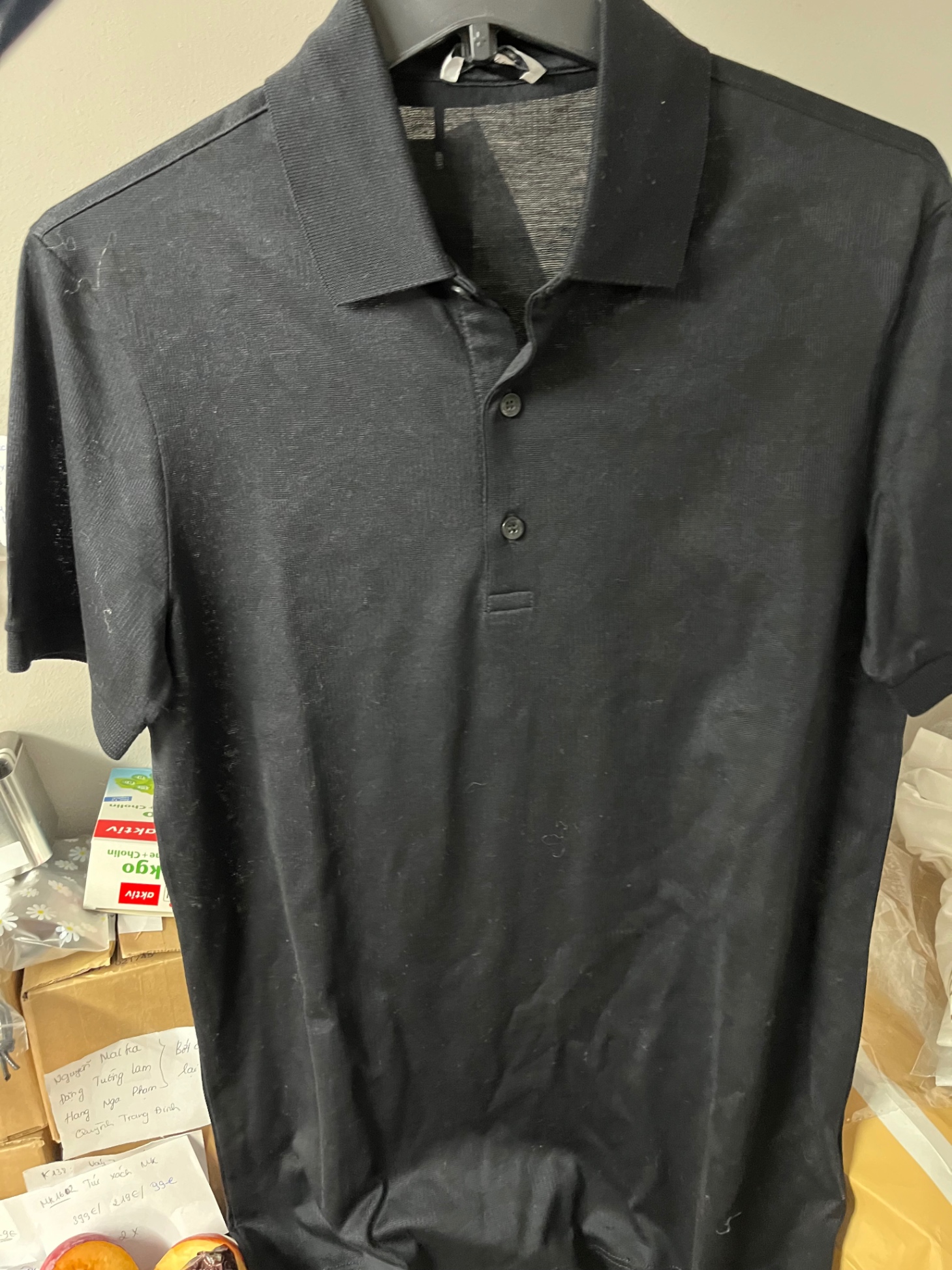 Áo polo VS nam đen - XS