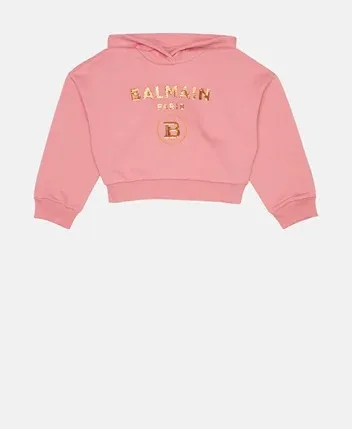 Croptop Balmain hồng -12y