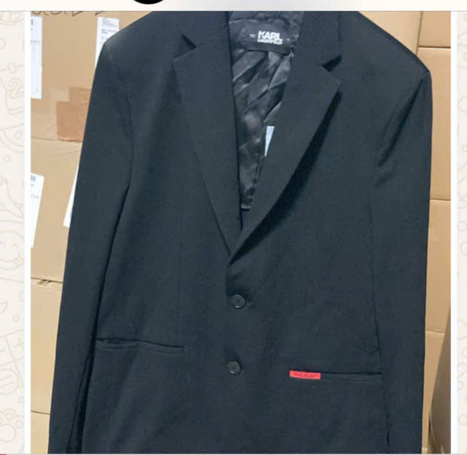Blazer Nam Karl đen