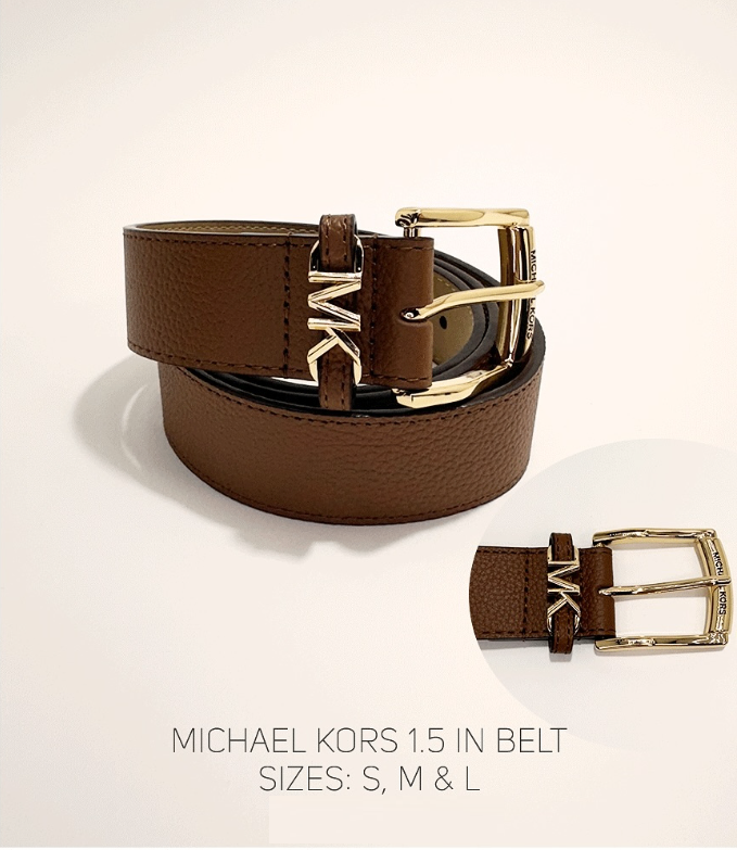 Belt MK Nâu Khóa vàng (TM)