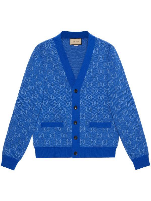 Cardigan nam GG xanh - SNV