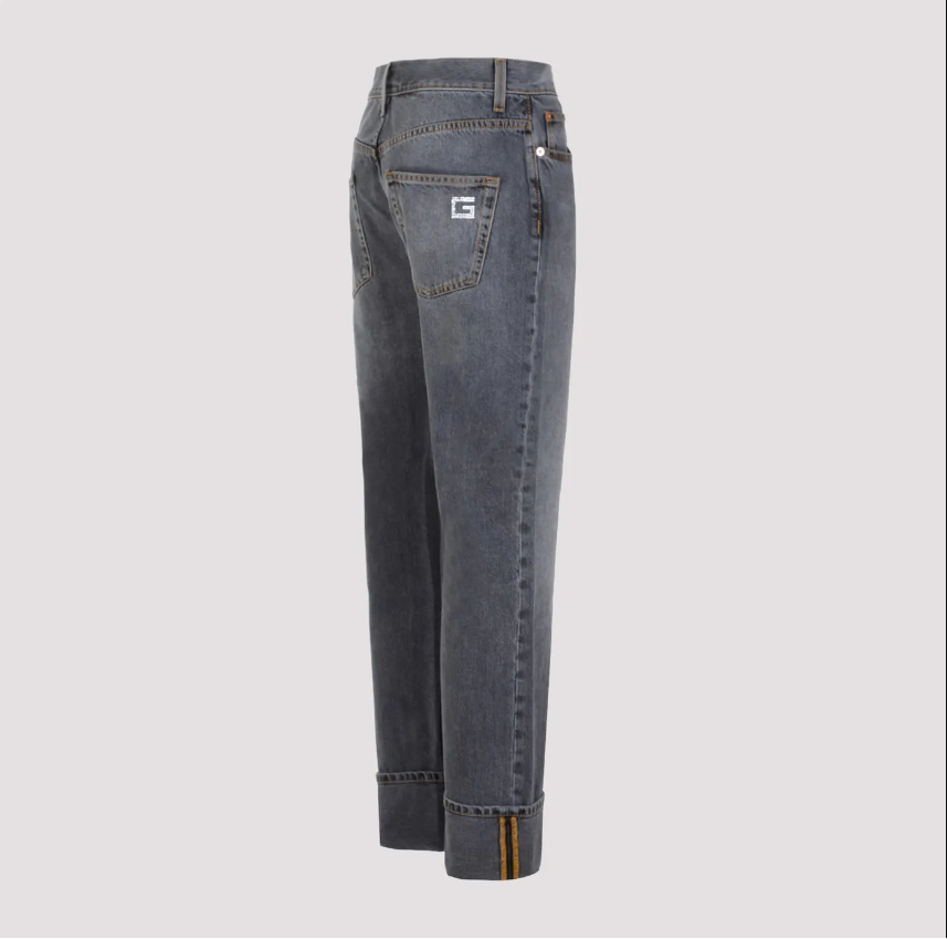 Quần Jean GG đính đá - 760028 (SNV)