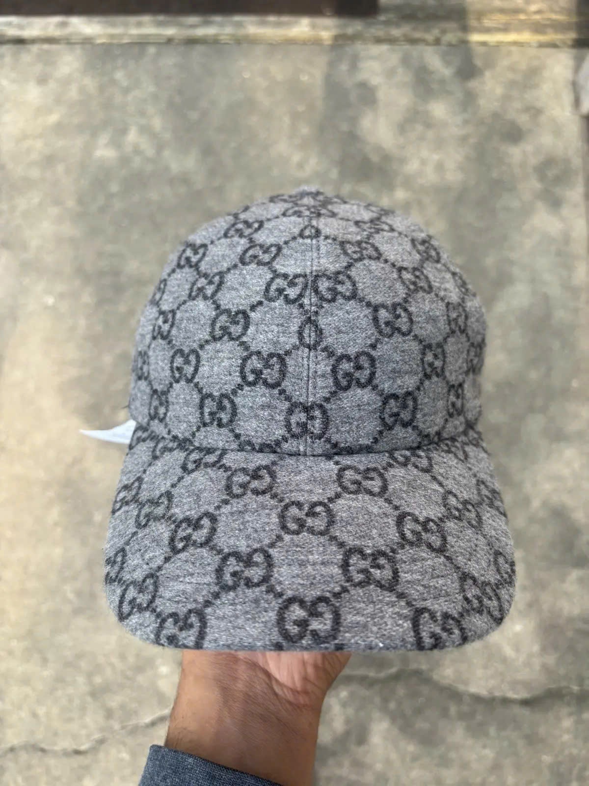 Mũ lưỡi trai GG xám full logo (SNV) 792827
