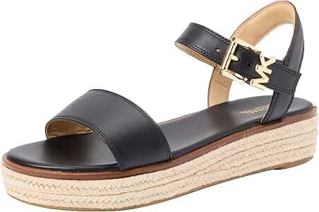 Sandal MK quai đen đế cói 49R5RIFP1L
