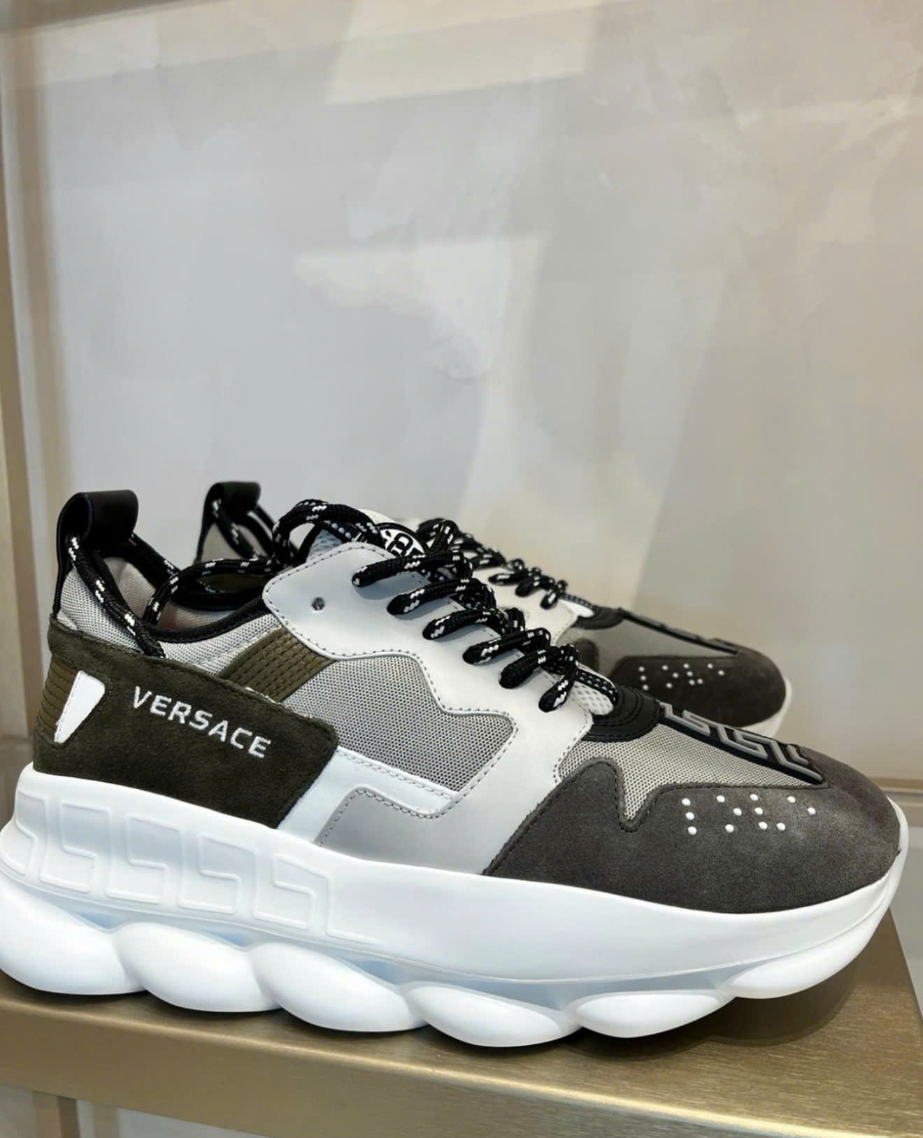 Sneaker VS nam xám phối rêu để trắng - 1A16192