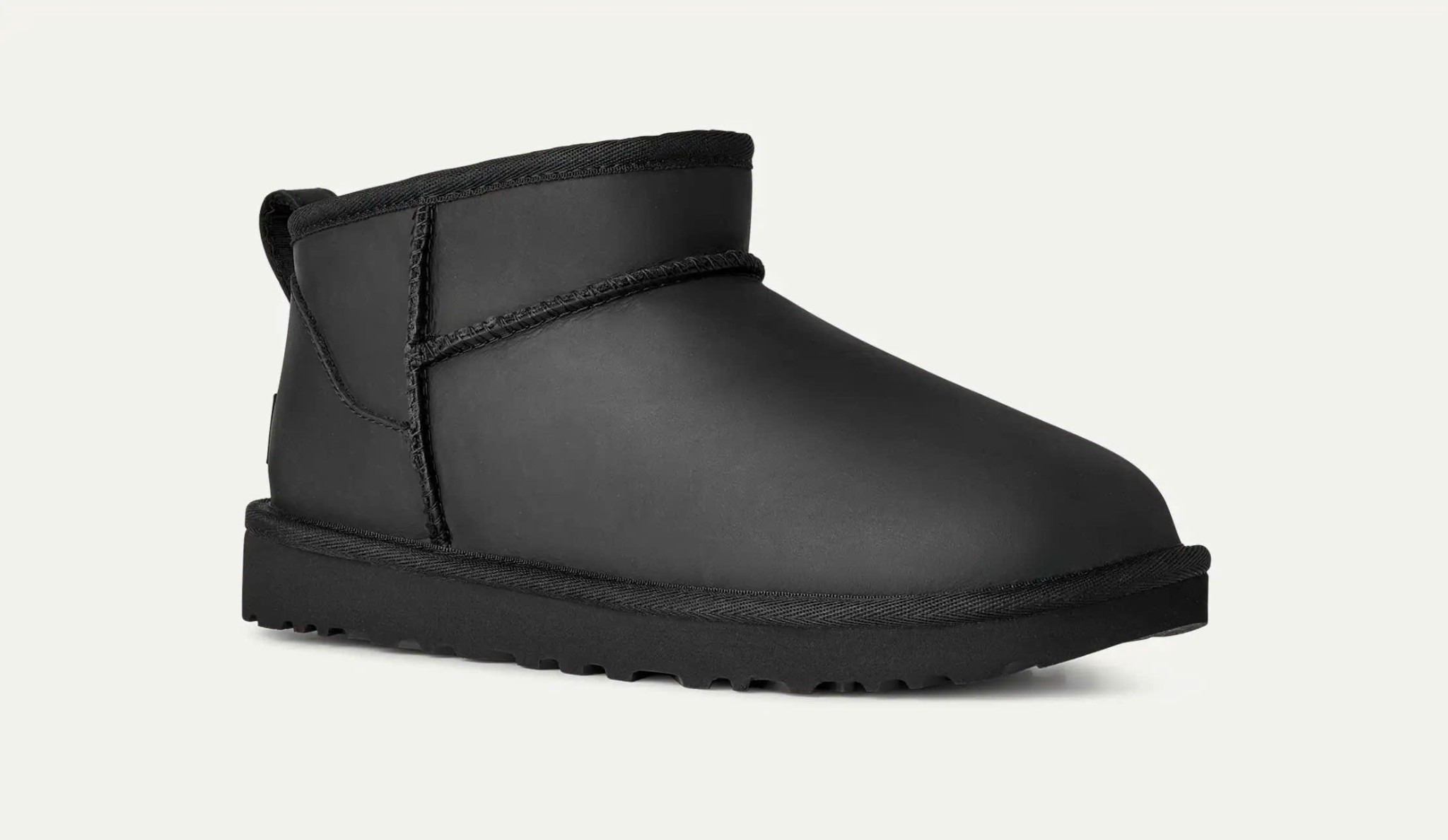 Boot UGG classic ultra mini đen da