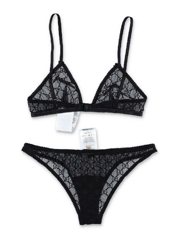 Set GG ren voan màu đen SNV 730588 kèm hộp