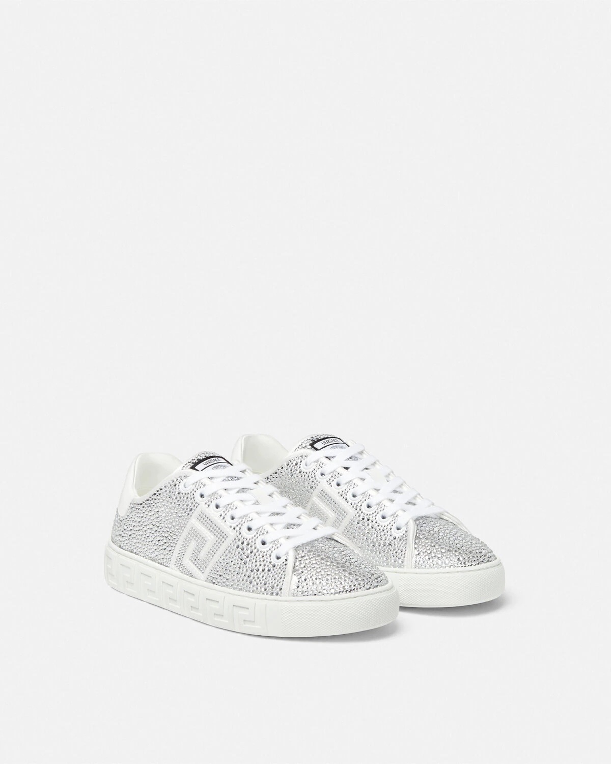 Sneaker VS trắng full đá - 1A12465 - 3cm