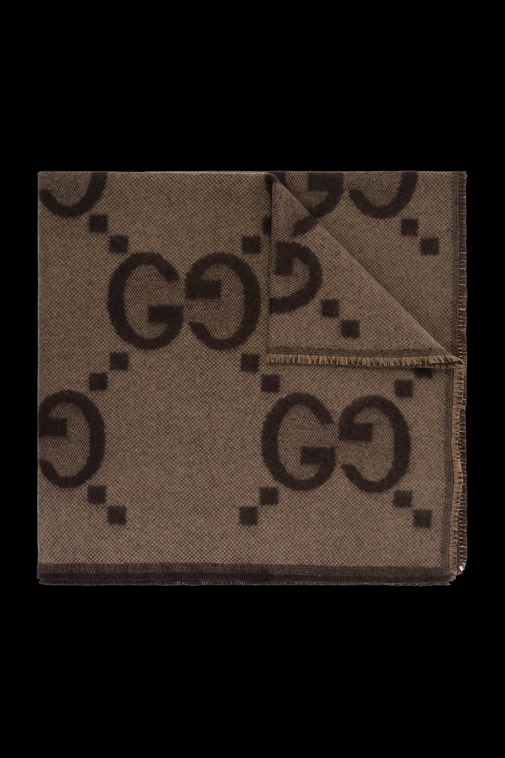 Chăn len Kid GG nâu logo SNV - 678125 (75x75)