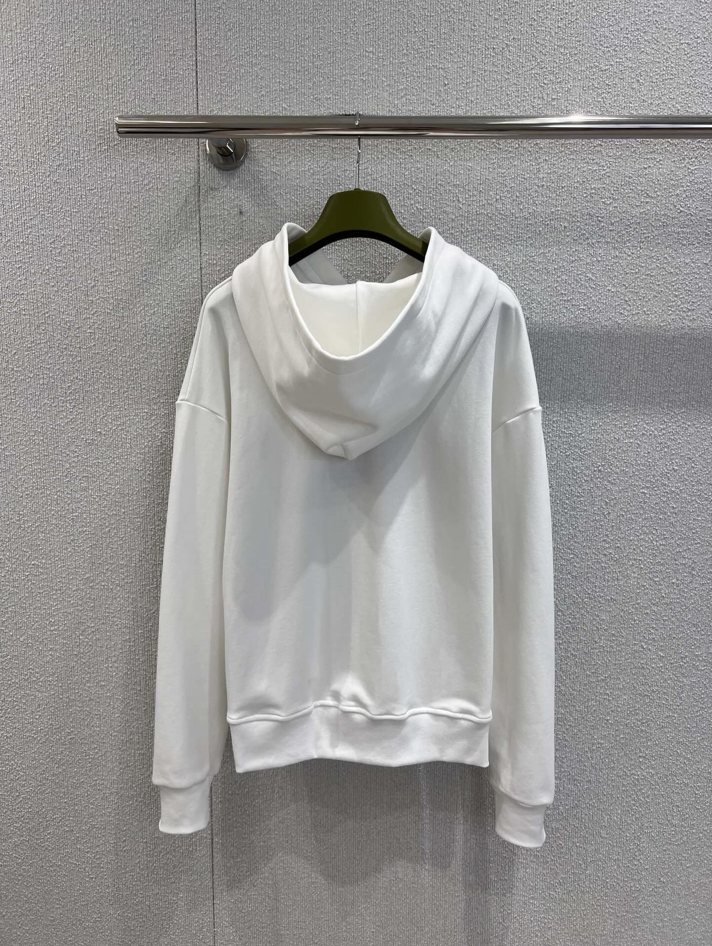 Áo Hoddie GG kid trắng logo chữ xanh 771624