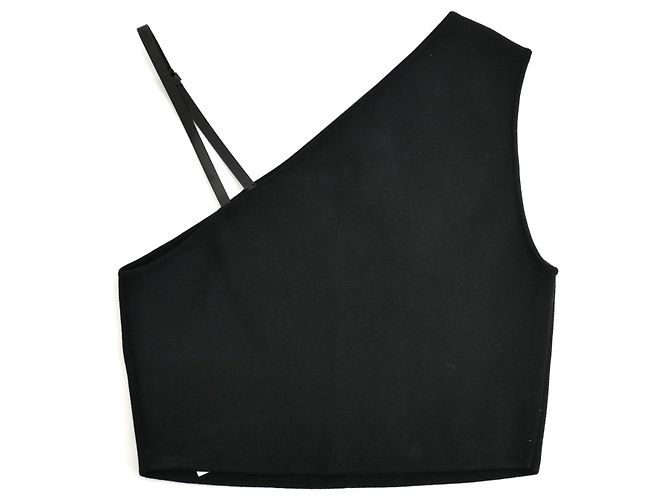 Áo croptop GG đen logo G đính đá - SNV - 742663