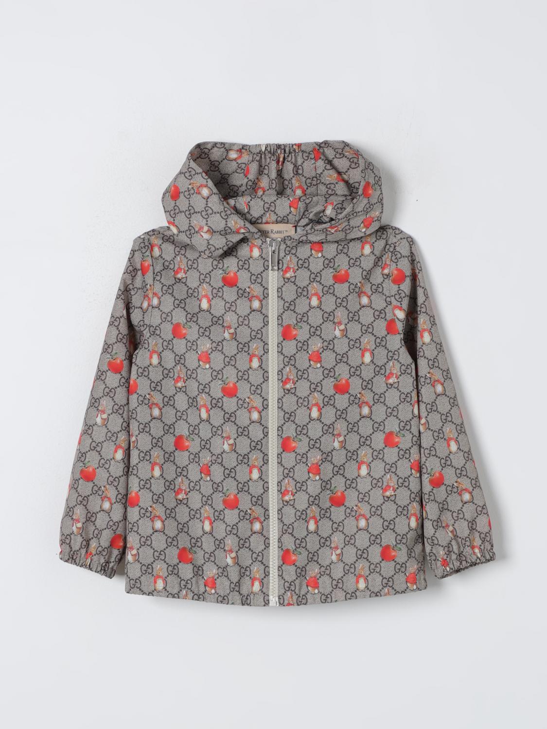 Áo khoác GG Kid logo canvas + họa tiết thỏ táo - (SNV) 773019