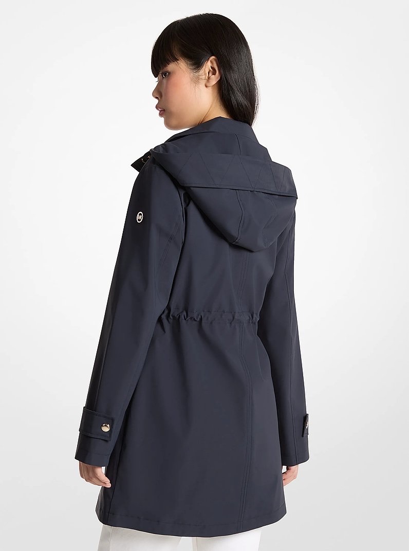 Áo khoác MK dáng dài + mũ - navy - 77M7252M32