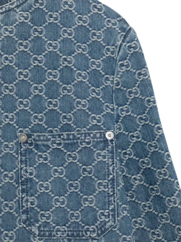 Áo khoác jean GG kid full logo - SNV- 805165