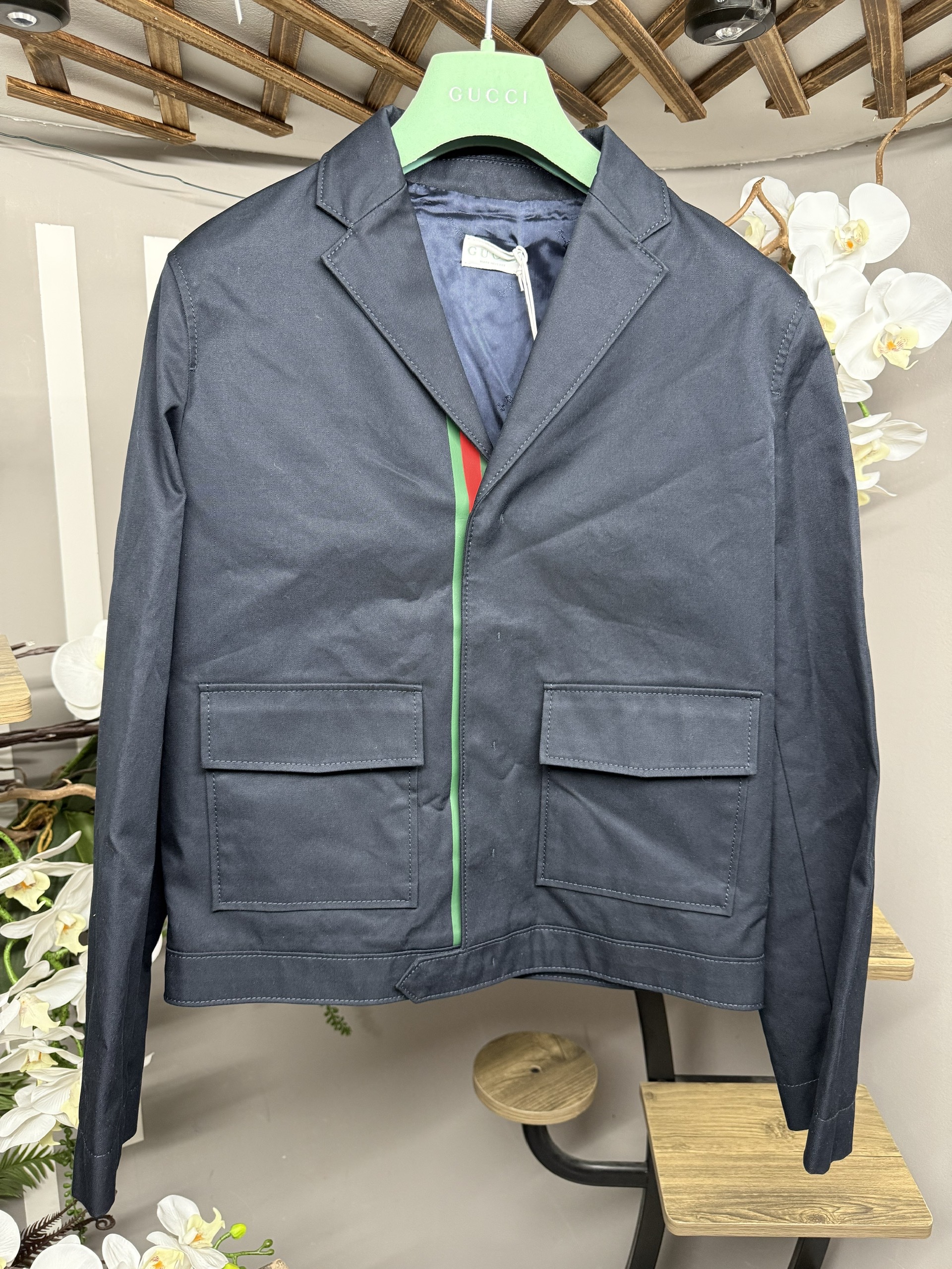 Áo khoác kid GG xanh navy - 824818 - SNV